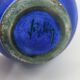 Jacques Blin vase in blue ceramic, France, Mid Century Design