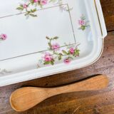 Cake dish "roses" Limoges