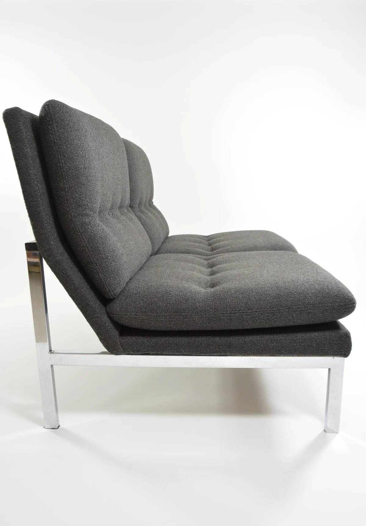 Anthracite grey banquette from the 1970s