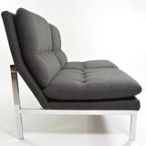 Anthracite grey banquette from the 1970s