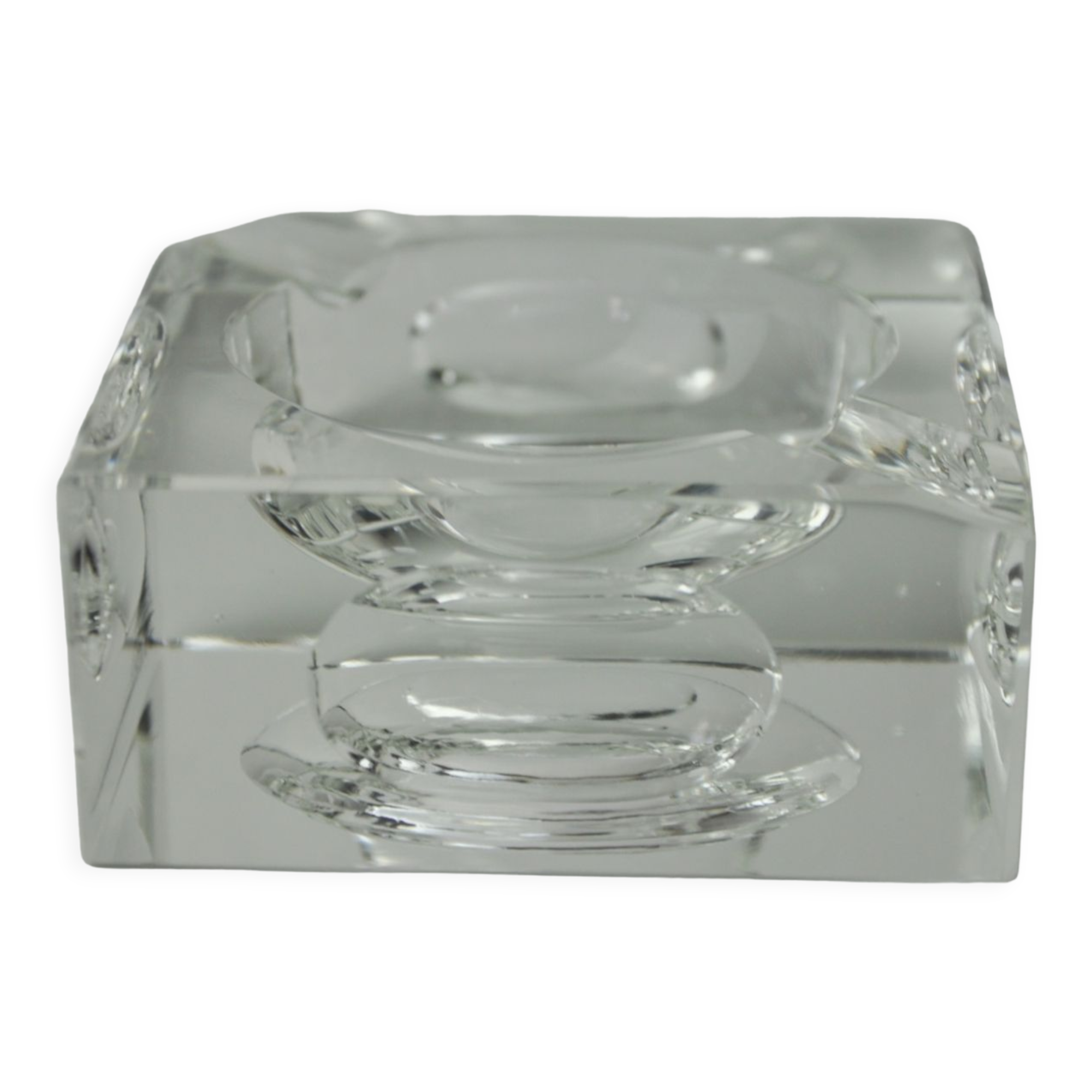 Magnifying ashtray by Antonio Imperatore, murano glass, Italy, 1970