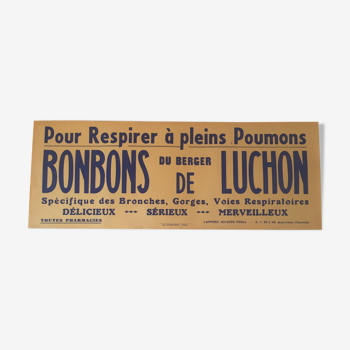 Advertising poster for the candy of Luchon