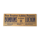 Advertising poster for the candy of Luchon