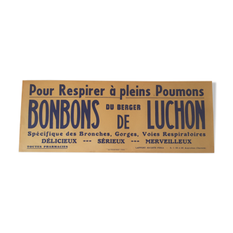 Advertising poster for the candy of Luchon