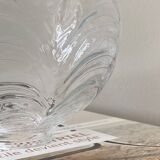 Old transparent glass globe for wall lamp chandelier.