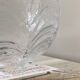 Old transparent glass globe for wall lamp chandelier.