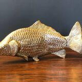 Poisson en métal argenté