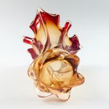 Vase en verre de Murano torsadé Italie années 1960