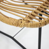 1960s Pair of Alan Fuchs Rattan Lounge Chairs by ULUV, Czechoslovakia