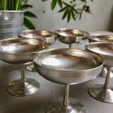 Set 6 stainless steel sorbet cups