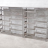 Vintage french metal geometric consoles