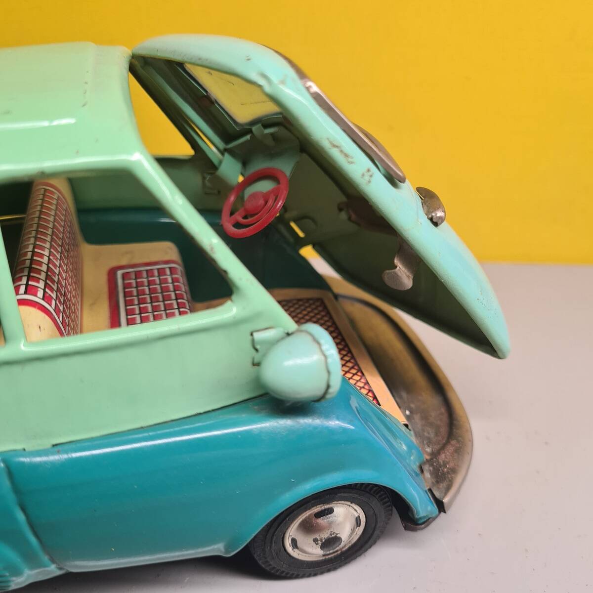 BMW Isetta 300 Model Toy Car made by  Bandai, from the early 1960s.