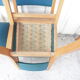 Lot de 6 chaises en skaï vert  1960