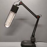 Unilux - Lampe de bureau articulée noire 2 bras - Années 1980/90
