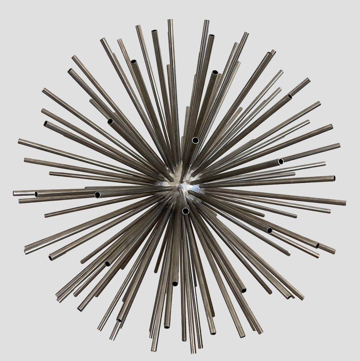 Monumental sculpture Curtis Jere "Asteroid", steel tubes, USA 1970