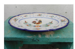 Oval dish and earthenware
