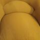 Lots de 2 fauteuils crapaud velours jaune et rose