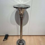 Art Deco Standing Ashtray in Polished and Chromed Metal, Switzerland, 1930