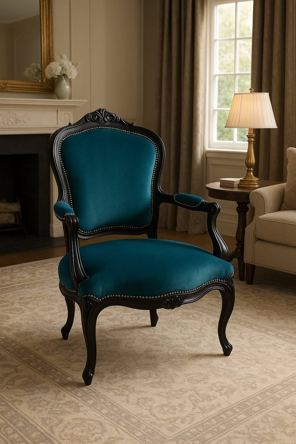 Duck blue armchair