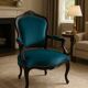 Duck blue convertible armchair