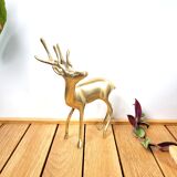 Brass Deer Statuette