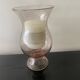Blown bubble glass tea light holder
