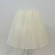 Vintage daum france 1960 crystal lamp base with pleated shade
