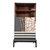 Cabinet de bar en hêtre, années 1970
