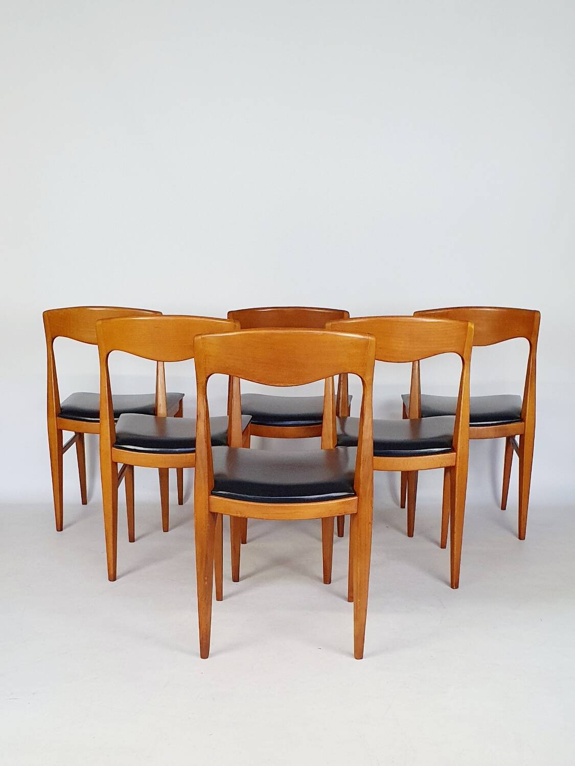 Serie de 6 chaises scandinaves