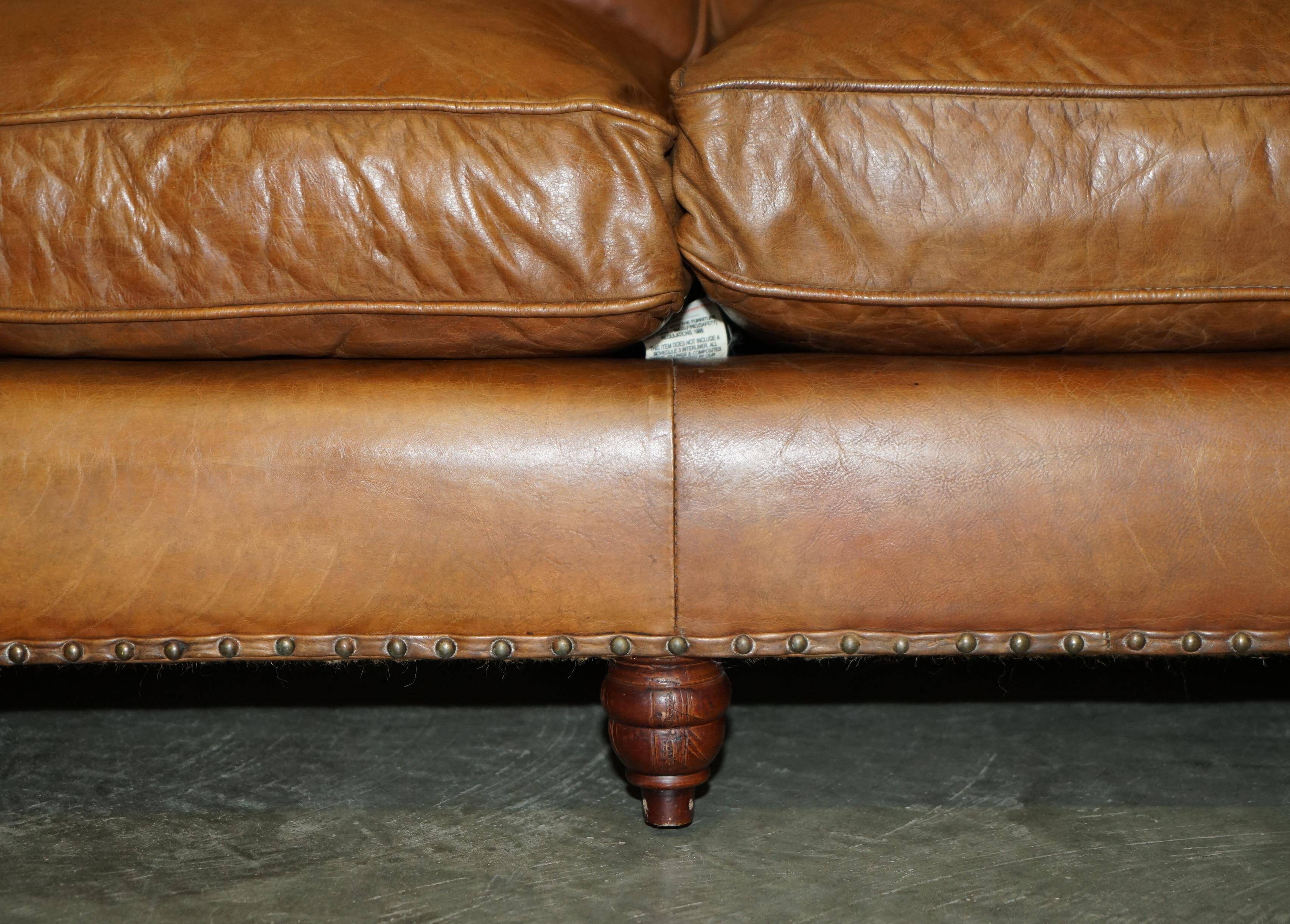 Balmoral Heritage Leather Sofa by Timothy Oulton