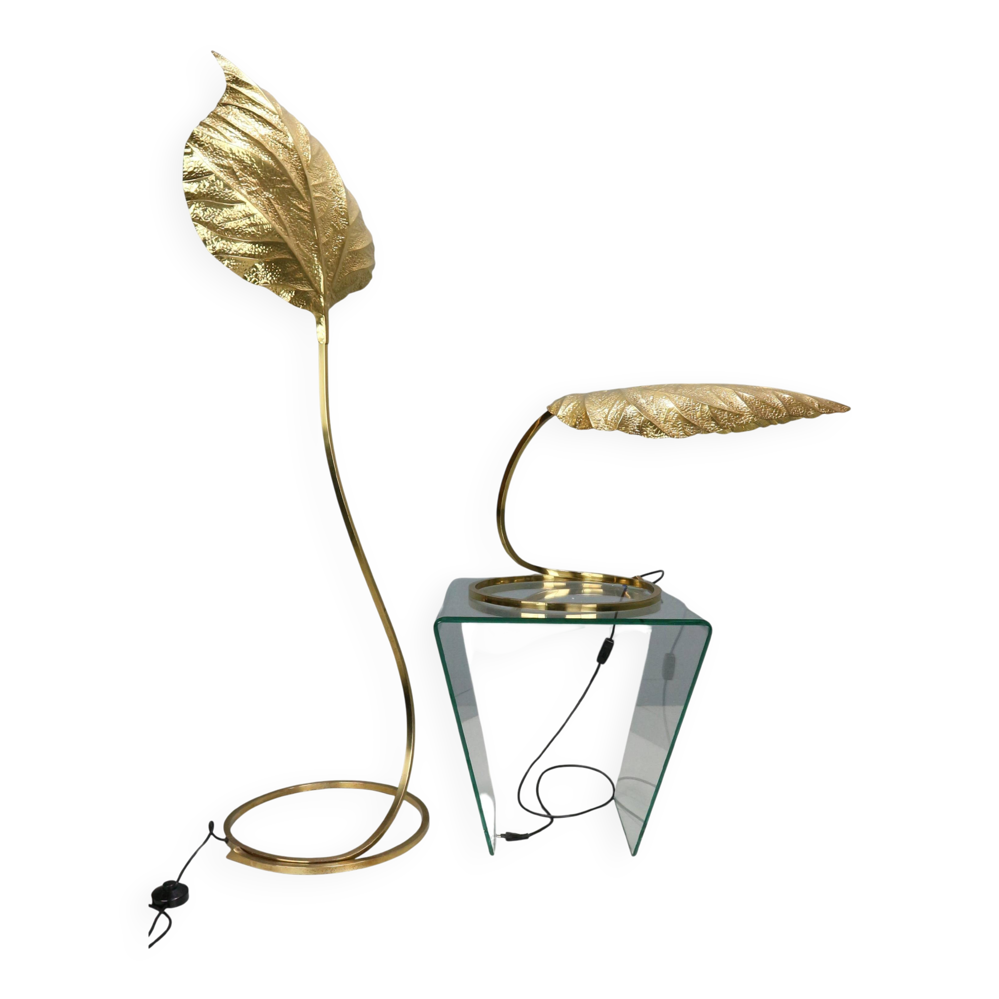 Tommaso Barbi "Rhubarb" floor and table lamp by Bottega Gadda Italy, 1970