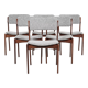 Midcentury Danish set of 6 dining chairs in rosewood by Erik Buch for Oddense Maskinsnedkeri 1960s