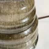 VINTAGE Handmade Geometric Glazed Stoneware LAMP