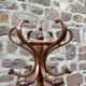 Baumann bistro coat rack on vintage parrot stand 60/70s curved wood