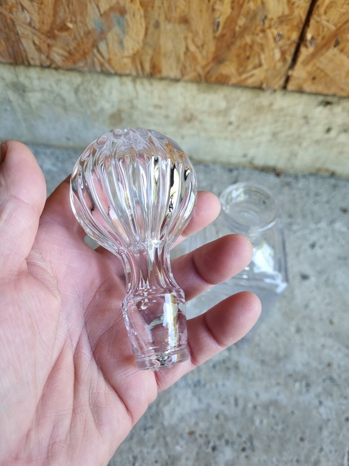 Crystal whisky decanter, 1970