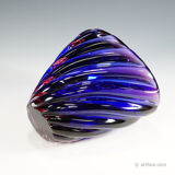 Ribbed submerged vase Murano Archimede Seguso 1950s