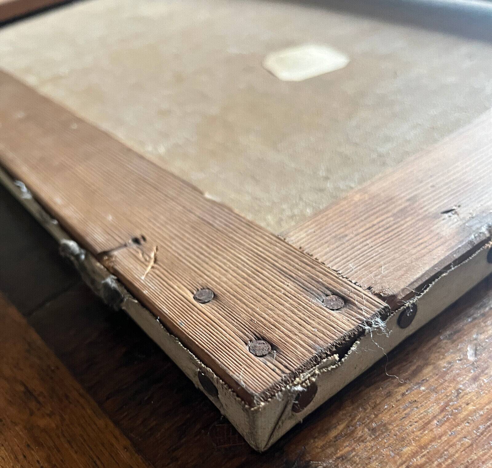 HST painting Madonna Holy Virgin late 19th century signed Chiery for restoration