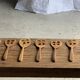 Slotted spatula, teak kitchen utensil L30 W8