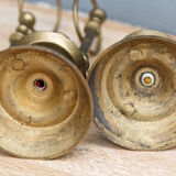 Pair of brass candlesticks