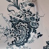 Ste Amandinoise Louis XV iron earth blue green dinner plates