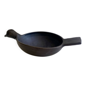 Plat oiseau en terre - petit