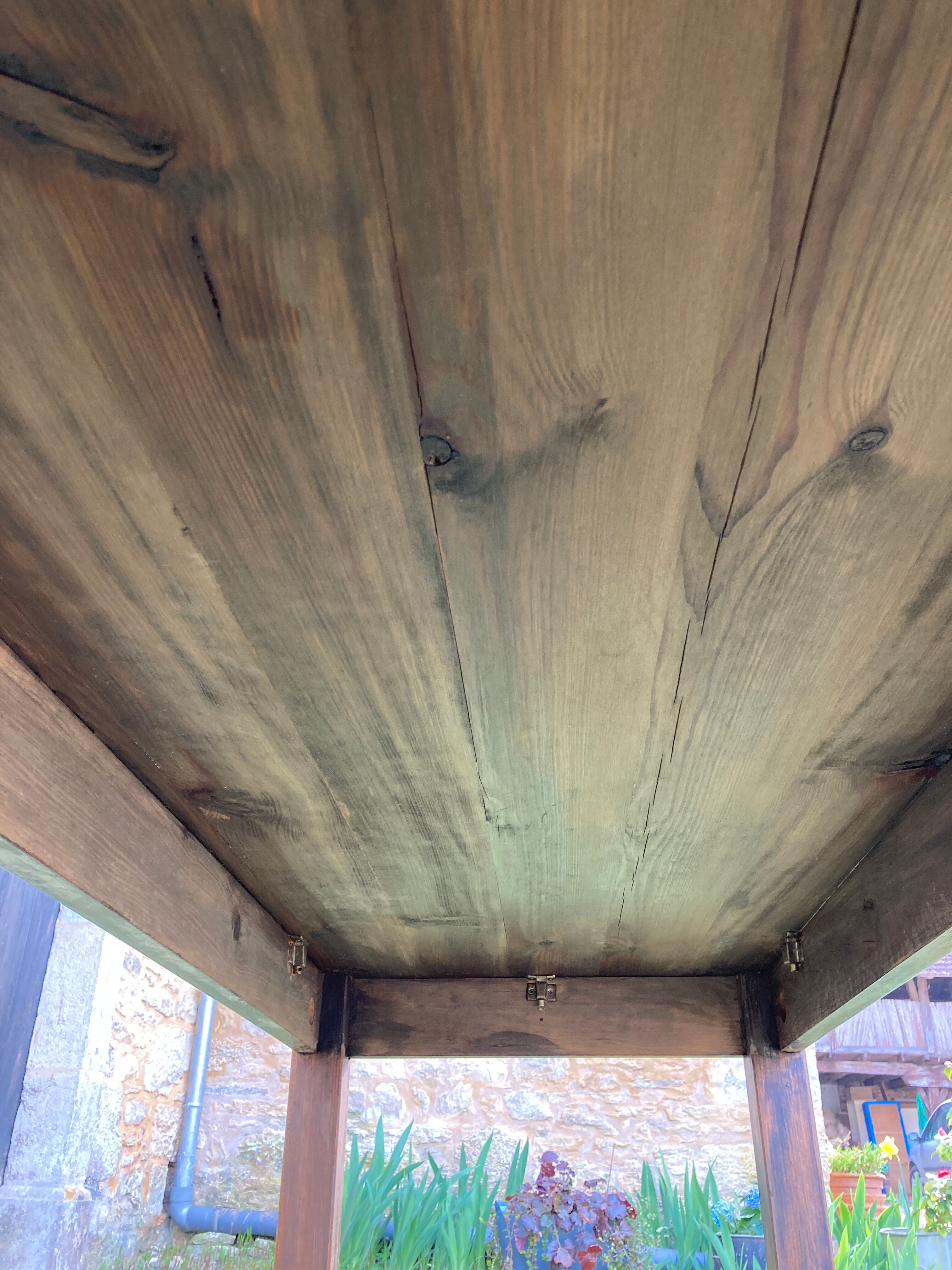 Wooden farmhouse table 160x77