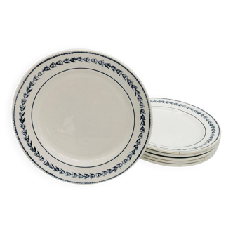 6 dessert plates, "St Amand and Hamage"