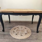 Regence style table in solid oak