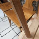 Set of 4 brutalist chairs 1970"