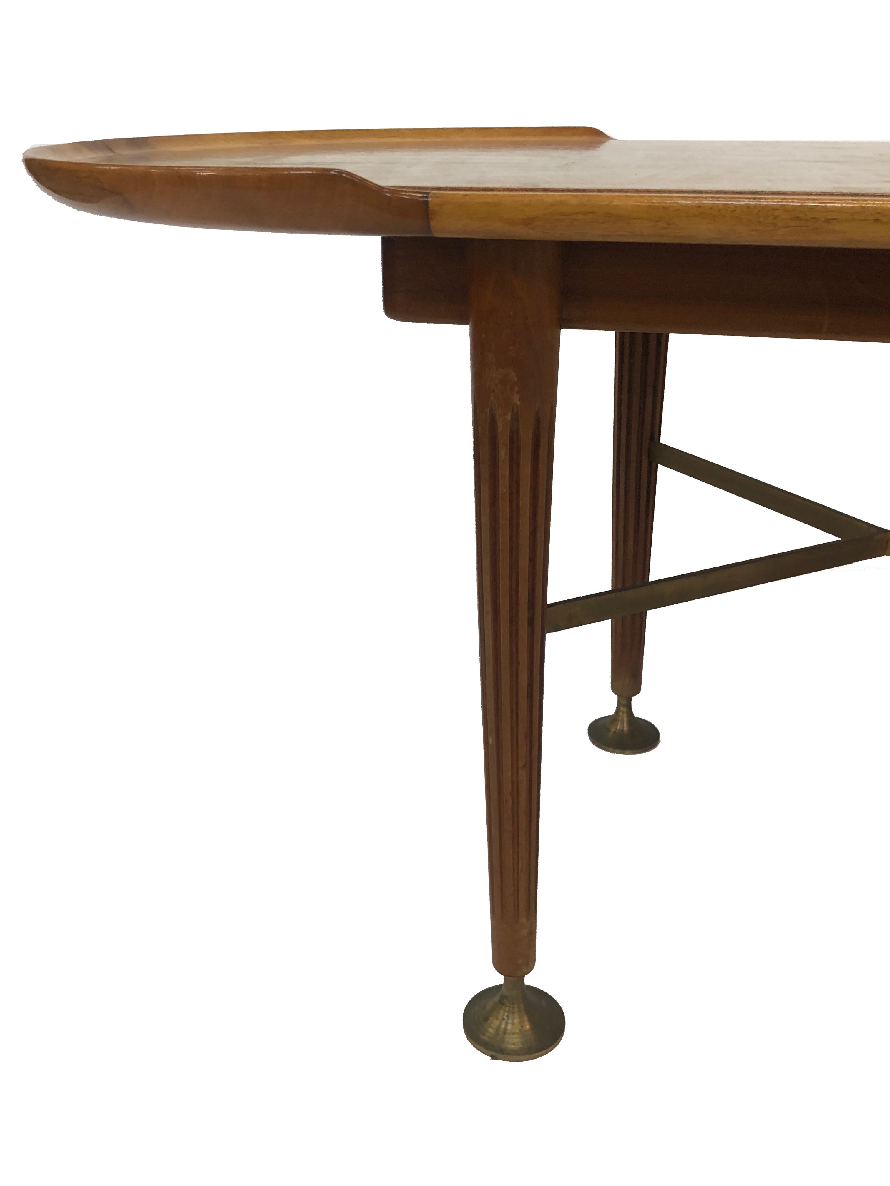 Vintage wooden coffee table, A.A. Patijn for Zijlstra Joure, 1950s