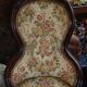 Louis Philippe period armchair with violin-shaped back in mahogany