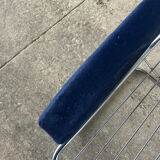 Pair of vintage chrome chairs from the 1970s