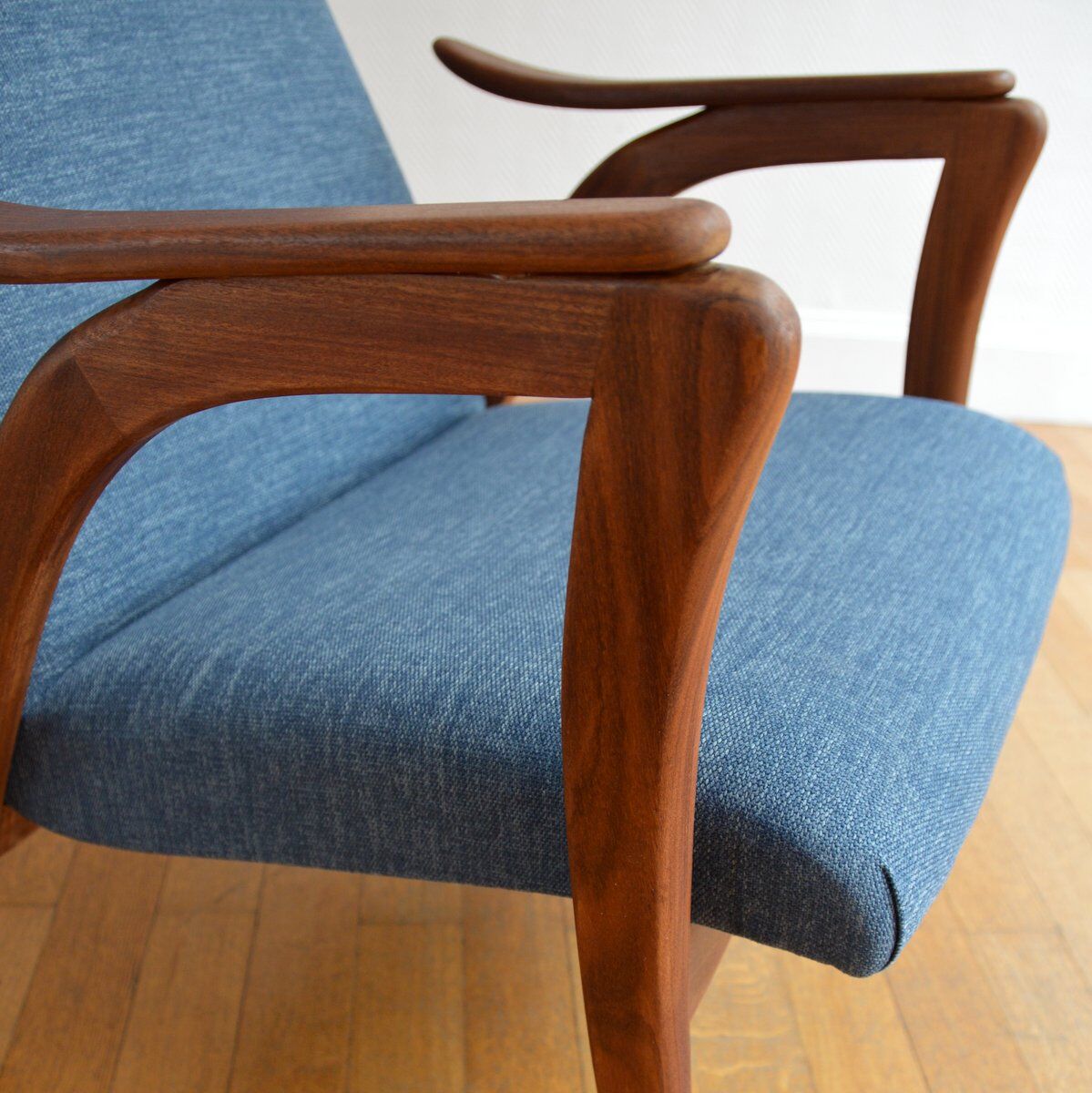 Dutch armchair Scandinavian years 60 vintage teak