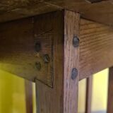 Arts and Crafts oak drop leaf table circa 1900.